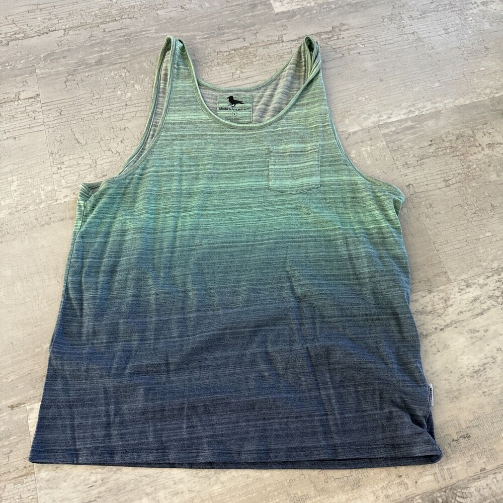 Modern Amusement black sleeveless TEE T shirt size L large surf skate Men's NWOT